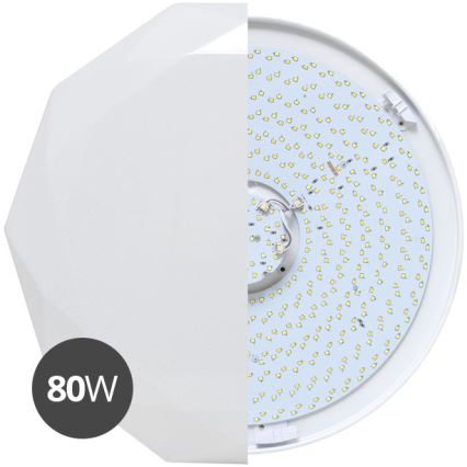 Plafonnier à intensité variable DIAMANT LED/80W/230V + télécommande