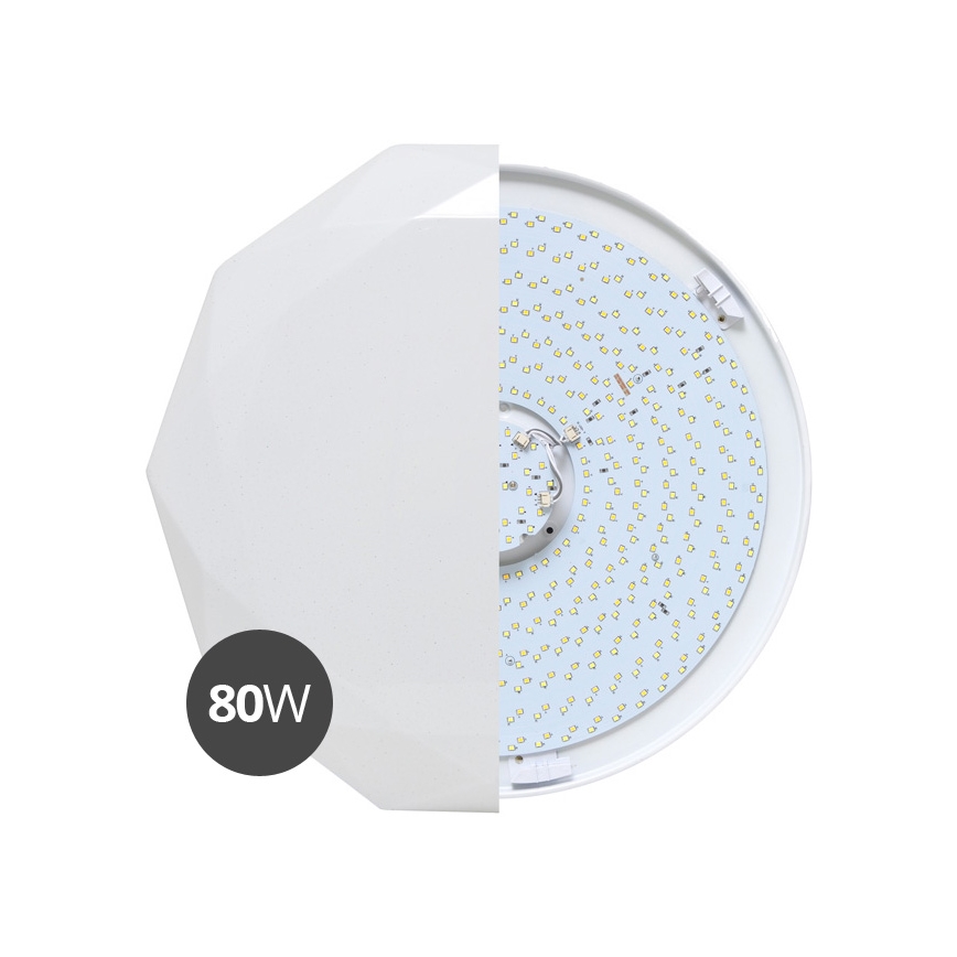 Plafonnier à intensité variable DIAMANT LED/80W/230V + télécommande