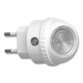 Ecolite XLED-NL/BI - Veilleuse LED avec détecteur à brancher LED/0,4W/230V