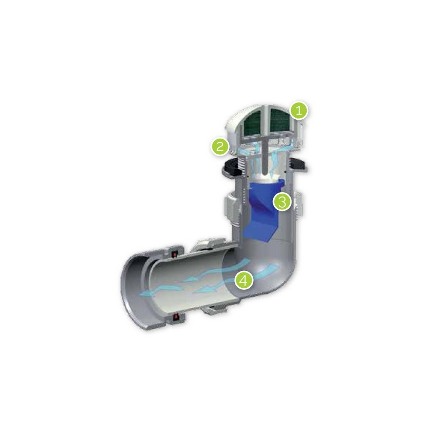 EcoStep 30011 - Urinoir sans eau P1.1 céramique/blanc