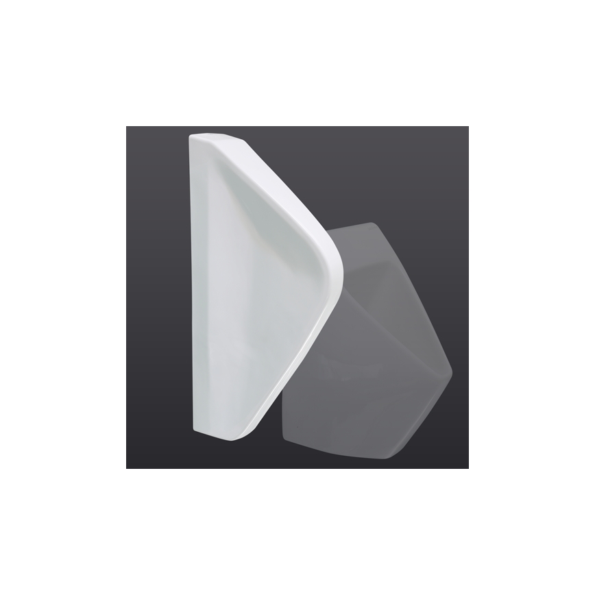 EcoStep 33001 - Paroi de séparation pour urinoir 57,5 x 36 cm céramique/blanc