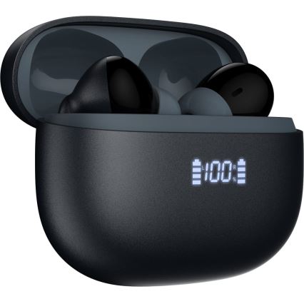Écouteurs sans fil avec ANC+ENC 300 mAh + 2x 40 mAh noir