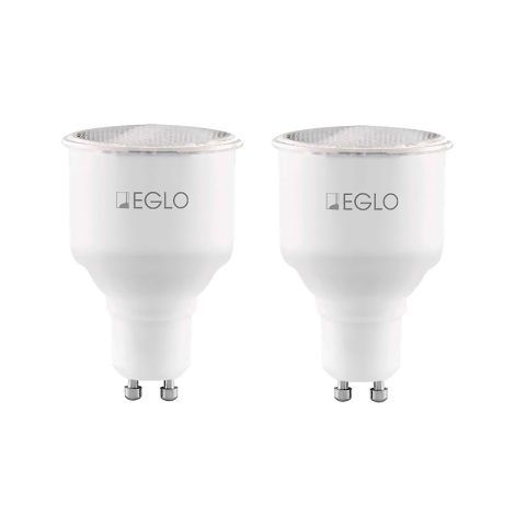 Eglo 12109 - LOT 2x Ampoule à économie d'énergie GU10/11W/230V 2700K