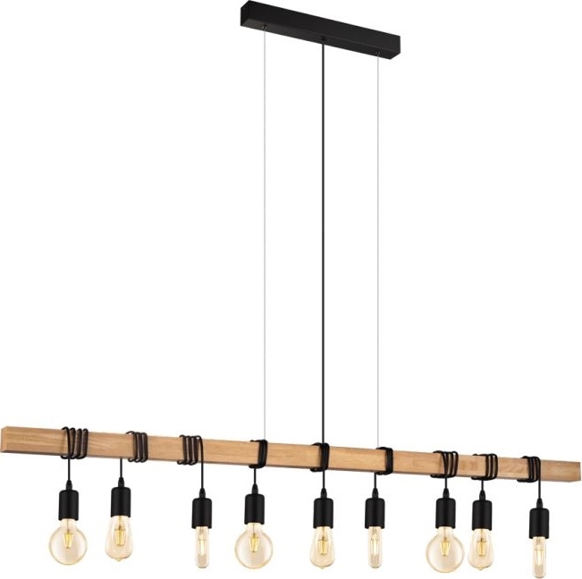 Eglo 182429 - Lustre sur câbles TOWNSHEND 9xE27/60W/230V