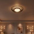 Eglo 200842 - Plafonnier LED PIASTRE, 8,2 W / 230 V, Ø 39 cm, noir