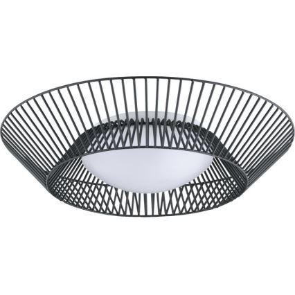 Eglo 200842 - Plafonnier LED PIASTRE, 8,2 W / 230 V, Ø 39 cm, noir