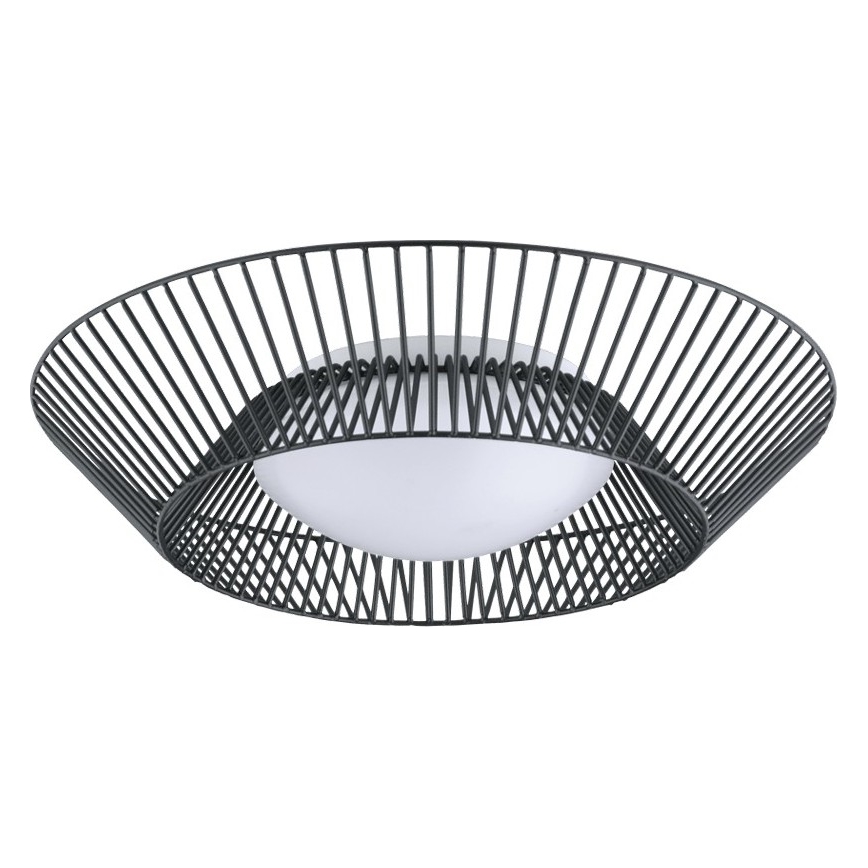 Eglo 200842 - Plafonnier LED PIASTRE, 8,2 W / 230 V, Ø 39 cm, noir