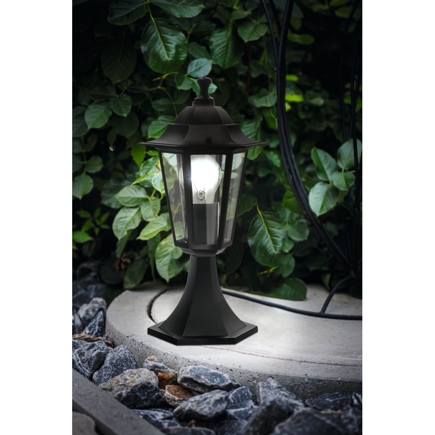 Eglo - Lampadaire extérieur 1xE27/60W noir IP44