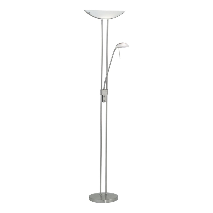 Eglo 25869 - Lampadaire à intensité variable BAYA 1xR7s/230W/230V + 1xG9/33W chrome mat