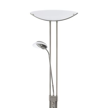Eglo 25869 - Lampadaire à intensité variable BAYA 1xR7s/230W/230V + 1xG9/33W chrome mat