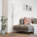 Eglo 25869 - Lampadaire dimmable BAYA 1xR7s/230W/230V + 1xG9/33W chrome mat