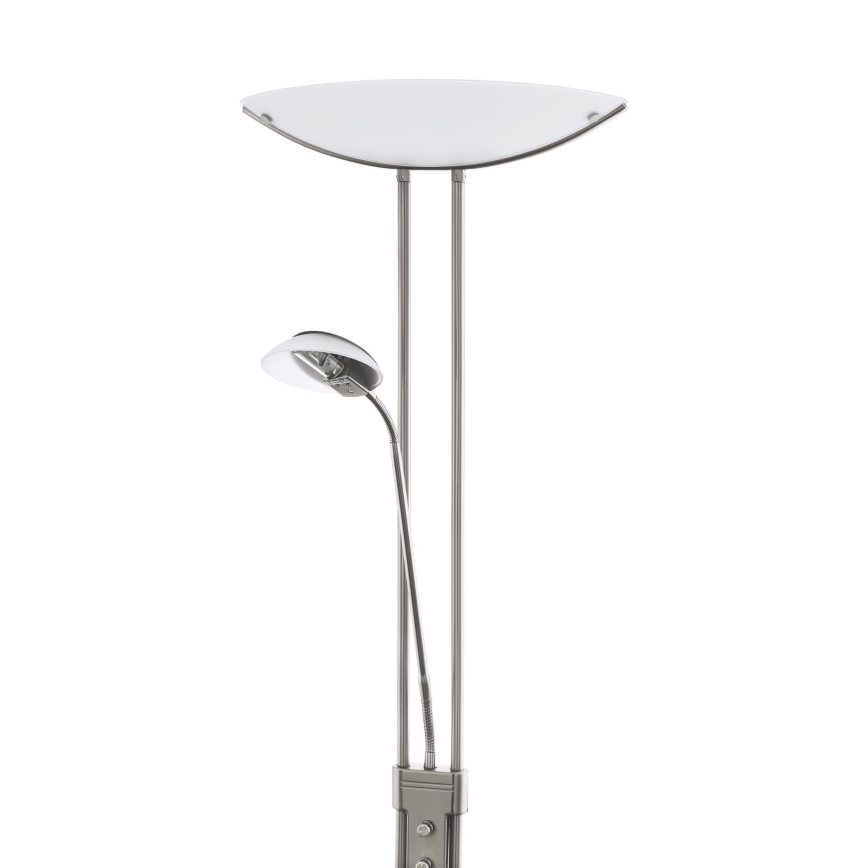Eglo 25869 - Lampadaire dimmable BAYA 1xR7s/230W/230V + 1xG9/33W chrome mat