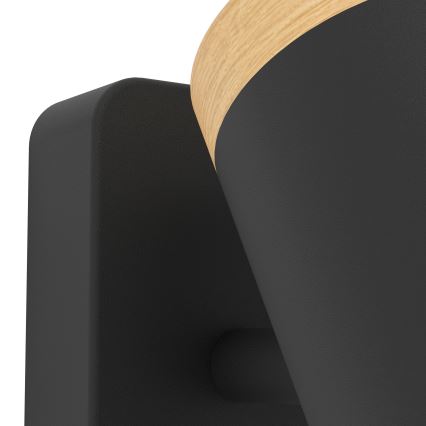 Eglo - Spot de salle de bains 3xGU10/3W/230V IP44 noir/beige