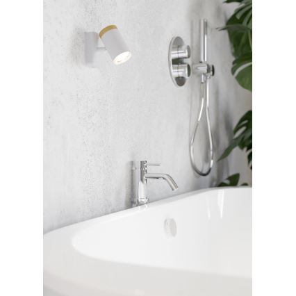 Eglo - Applique murale spot pour salle de bains 1xGU10/3W/230V IP44 blanc/beige