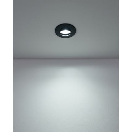 Eglo - Lot de 10 spots encastrés LED/4,9W/230V 2700/4000/6500K Ø 9 cm noir