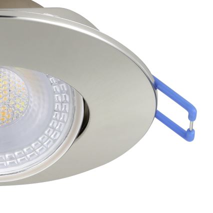 Eglo - LOT DE 3 spots encastrés LED/4,9W/230V 2700/4000/6500K Ø 9 cm chrome mat