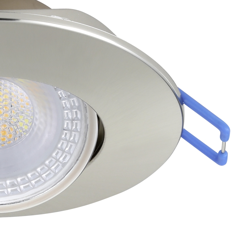 Eglo - Lot de 10 spots encastrables LED/4,9W/230V 2700/4000/6500K Ø 9 cm chrome mat