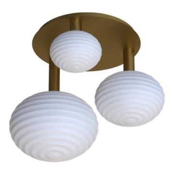 Eglo 300498 - Plafonnier en saillie ERCALTO 3xE27/25W/230V doré