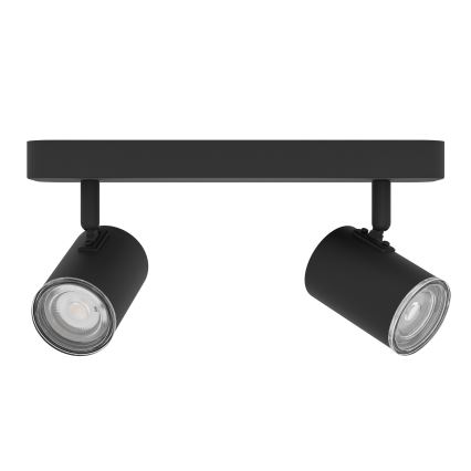 Eglo - Spot pour salle de bains 2x GU10/5W/230V IP44 noir