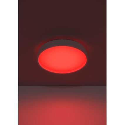 Eglo 300686 - Plafonnier LED RVB+W dimmable MASSIGNANO-Z LED/18,5W/230V blanc + télécommande