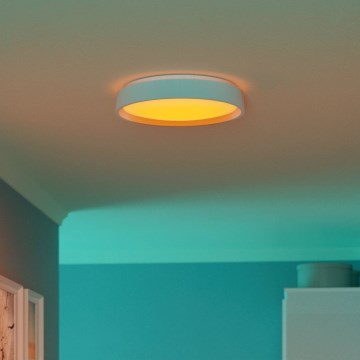 Eglo 300686 - Plafonnier LED RVB+W dimmable MASSIGNANO-Z LED/18,5W/230V blanc + télécommande