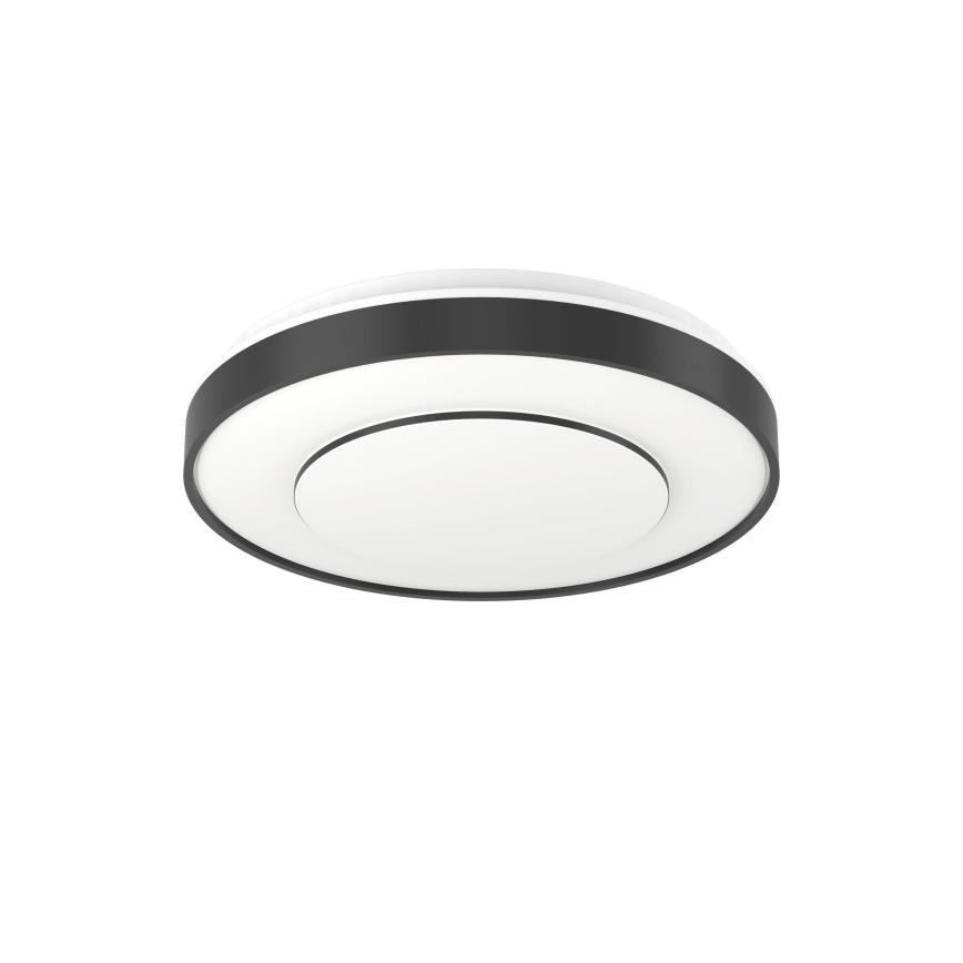 Eglo 300688 - Plafonnier LED RGBW dimmable MONTERIGGIONI-Z LED/18,5W/230V 2700-6500K Ø 38,4 cm noir + télécommande
