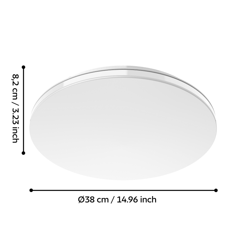 Eglo 300833 - Plafonnier LED RGBW dimmable MALTIGNANO-Z LED/18,5 W/230 V 2700-6500 K Ø 38 cm + télécommande