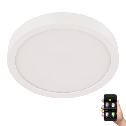 Eglo - Plafonnier LED pour salle de bains LED/20,5W/230V IP44 blanc Ø 28,5 cm