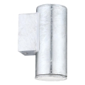 Eglo 30908 - Applique murale LED d'extérieur RIGA 1xGU10/2,8W/230V IP44 argentée