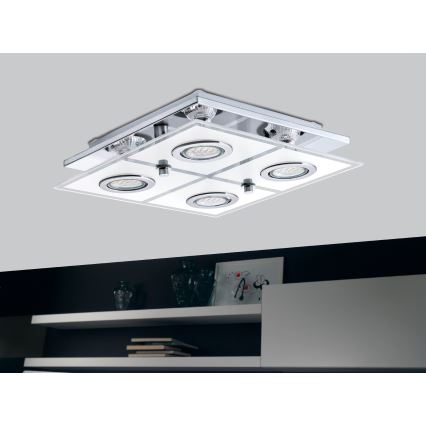 Eglo - Plafonnier LED 4xGU10/3W/230V