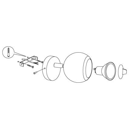 Eglo - Spot LED 1xGU10/3W LED