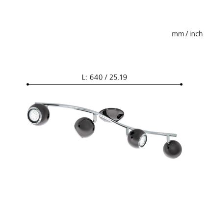 Eglo - Spot LED 4xGU10/3W