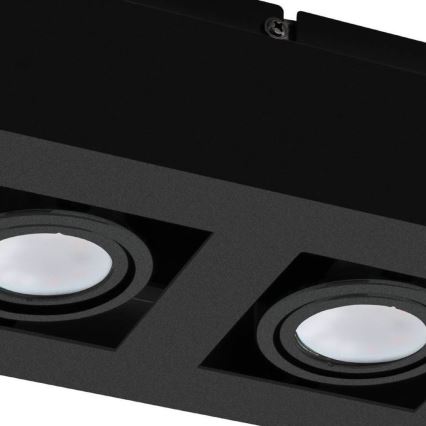 Eglo 31063 - Spot LED MENDOZA 2xLED/4,7W/230V 3000K noir