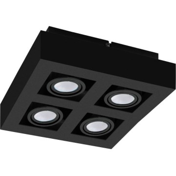 Eglo 31065 - Spot LED MENDOZA 4xLED/4,7W/230V 3000K noir