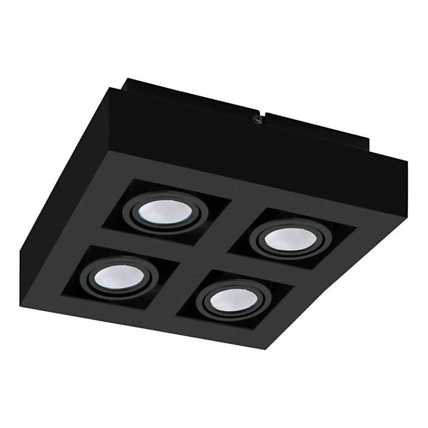 Eglo 31065 - Spot LED MENDOZA 4xLED/4,7W/230V 3000K noir