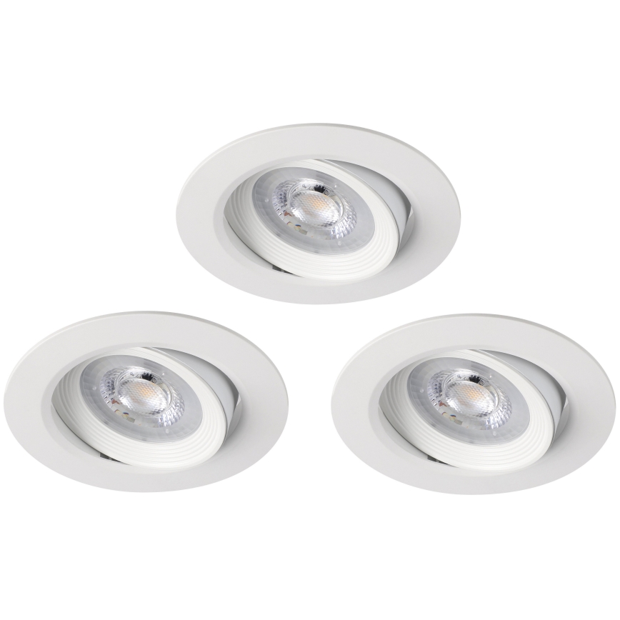 Eglo 31162 - Ensemble de 3 spots LED encastrés dimmables SARTIANO LED/3,5W/230V IP23 blancs