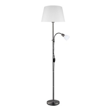 Eglo 31178 - Lampadaire ALMACEN 1xE27/60W/230V + 1xE14/25W noir/blanc