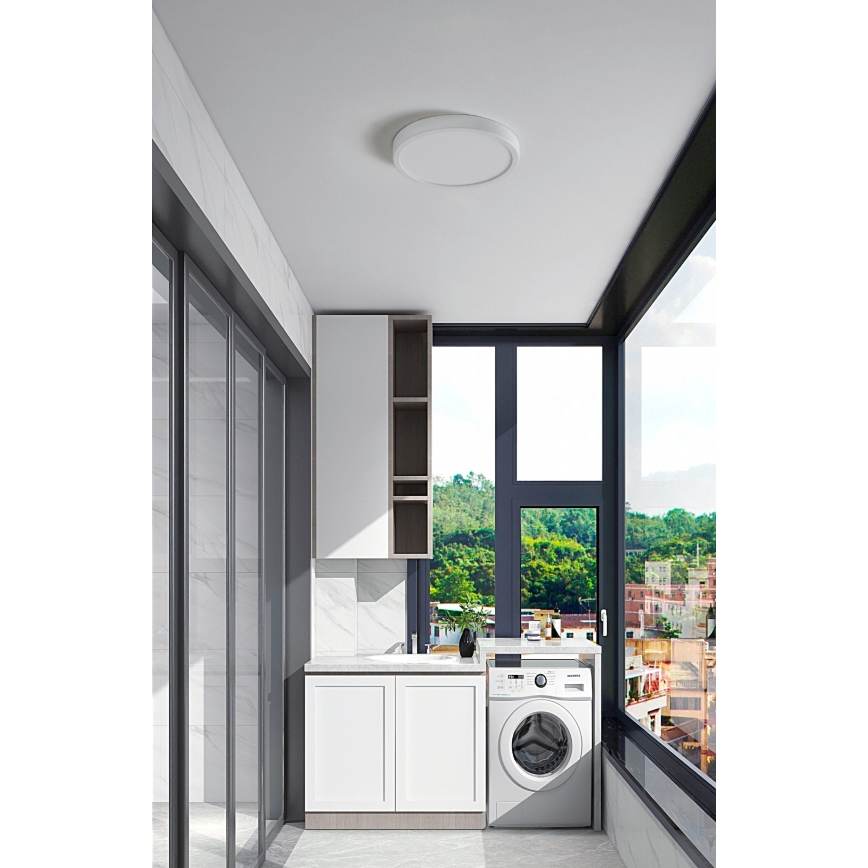 Eglo 31379 - Plafonnier à intensité variable salle de bain ARGOLIS-Z LED/19,5W/230V 2700-6500K IP44 blanc