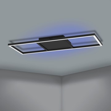 Eglo 31431 - Plafonier RGBW à intensité variable CALAGRANO-Z LED/21W/230V 3000-6500K noir