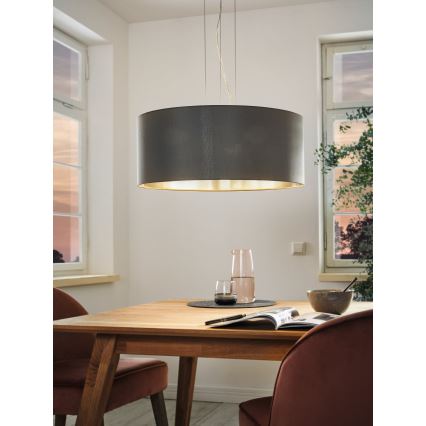 Eglo 31606 - Suspension sur câble MASERLO 3xE27/60W/230V