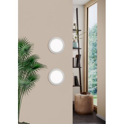 Eglo 31675 - Plafonnier encastré FUEVA 1 LED, 16,5 W, 230 V, Ø 22,7 cm