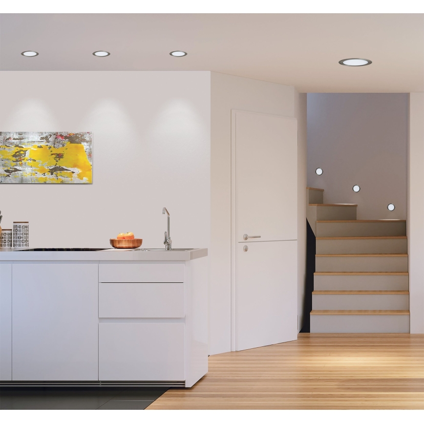 Eglo 31676 - Plafonnier encastré LED FUEVA 1 LED/18W/230V Ø 22,5 cm