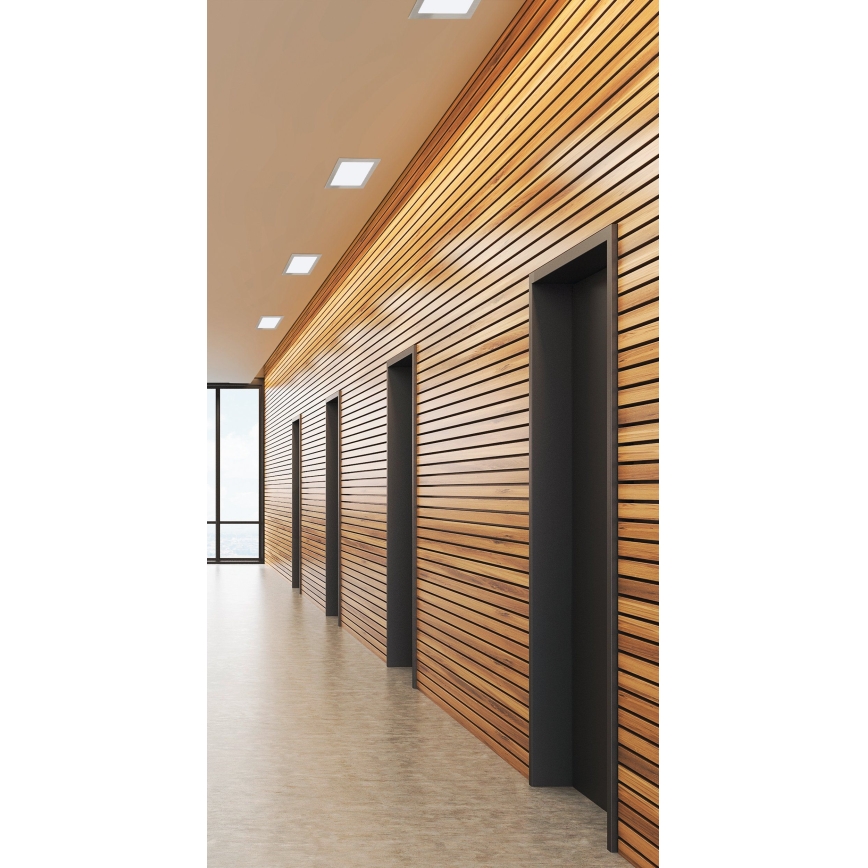 Eglo 31678 - Luminaire encastré LED FUEVA 1 LED/18W/230V 22,5x22,5 cm