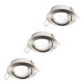 Eglo 31692 - ENSEMBLE DE 3 SPOTS LED ENCASTRÉS TEDO 1xGU10/5W/230V