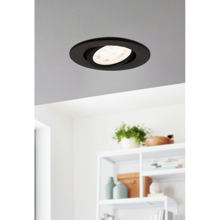 Eglo 31695 - Spot encastrable RGBW à intensité variable SALICETO-Z LED/4,7W/230V 2700-6500K noir