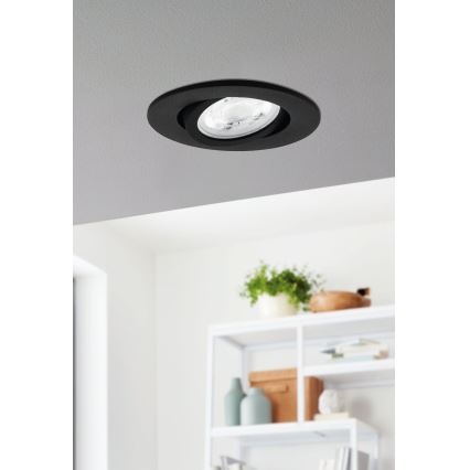 Eglo 31695 - Spot encastrable RGBW à intensité variable SALICETO-Z LED/4,7W/230V 2700-6500K noir