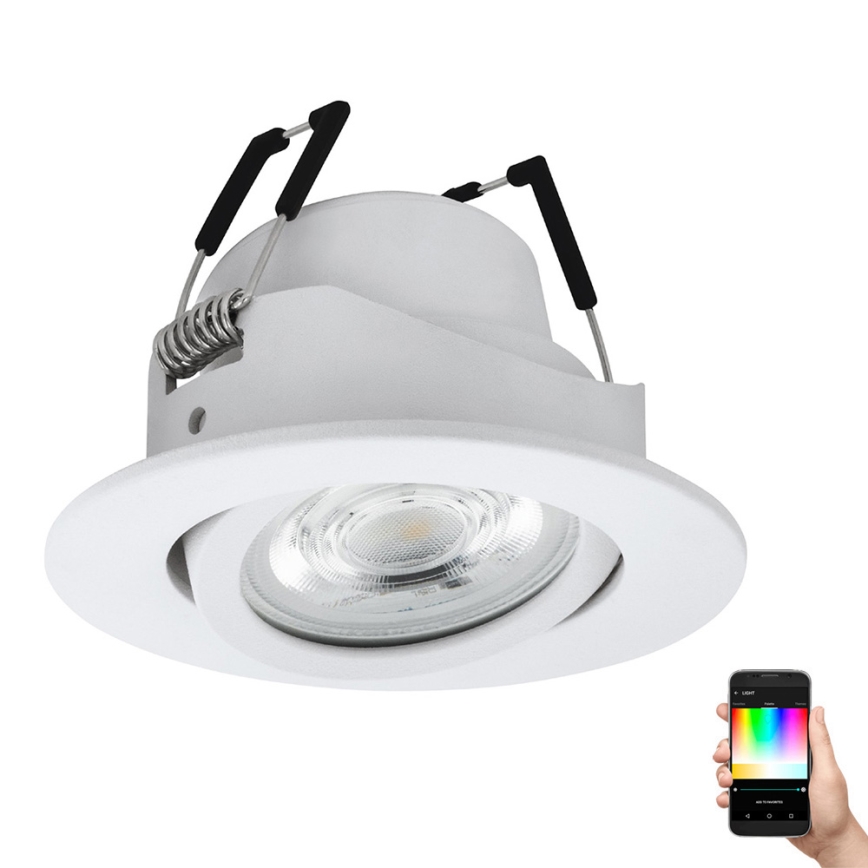 Eglo 31696 - Spot encastrable RGBW à intensité variable SALICETO-Z LED/4,7W/230V 2700-6500K blanc