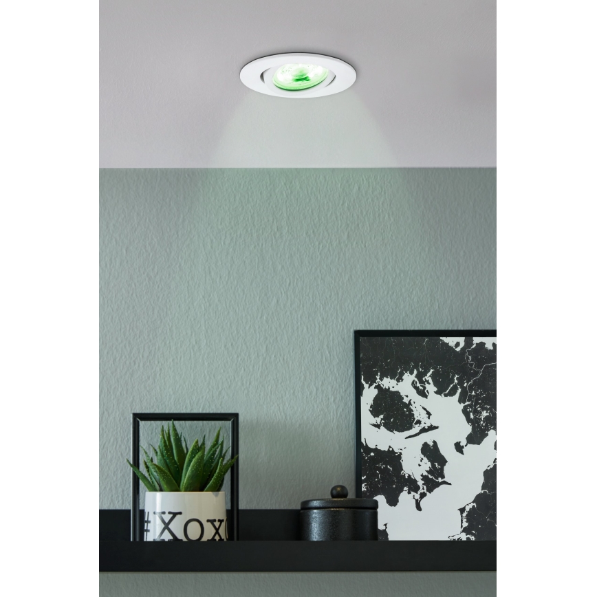 Eglo 31696 - Spot encastrable RGBW à intensité variable SALICETO-Z LED/4,7W/230V 2700-6500K blanc