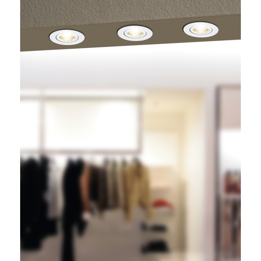 Eglo 31696 - Spot encastrable RGBW à intensité variable SALICETO-Z LED/4,7W/230V 2700-6500K blanc