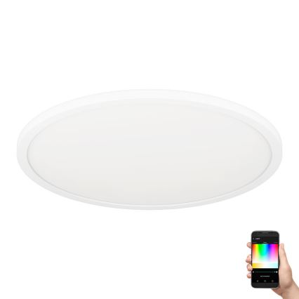 Eglo 31699 - Plafonier RGBW à intensité variable ROVITO-Z LED/16,5W/230V 2700-6500K blanc